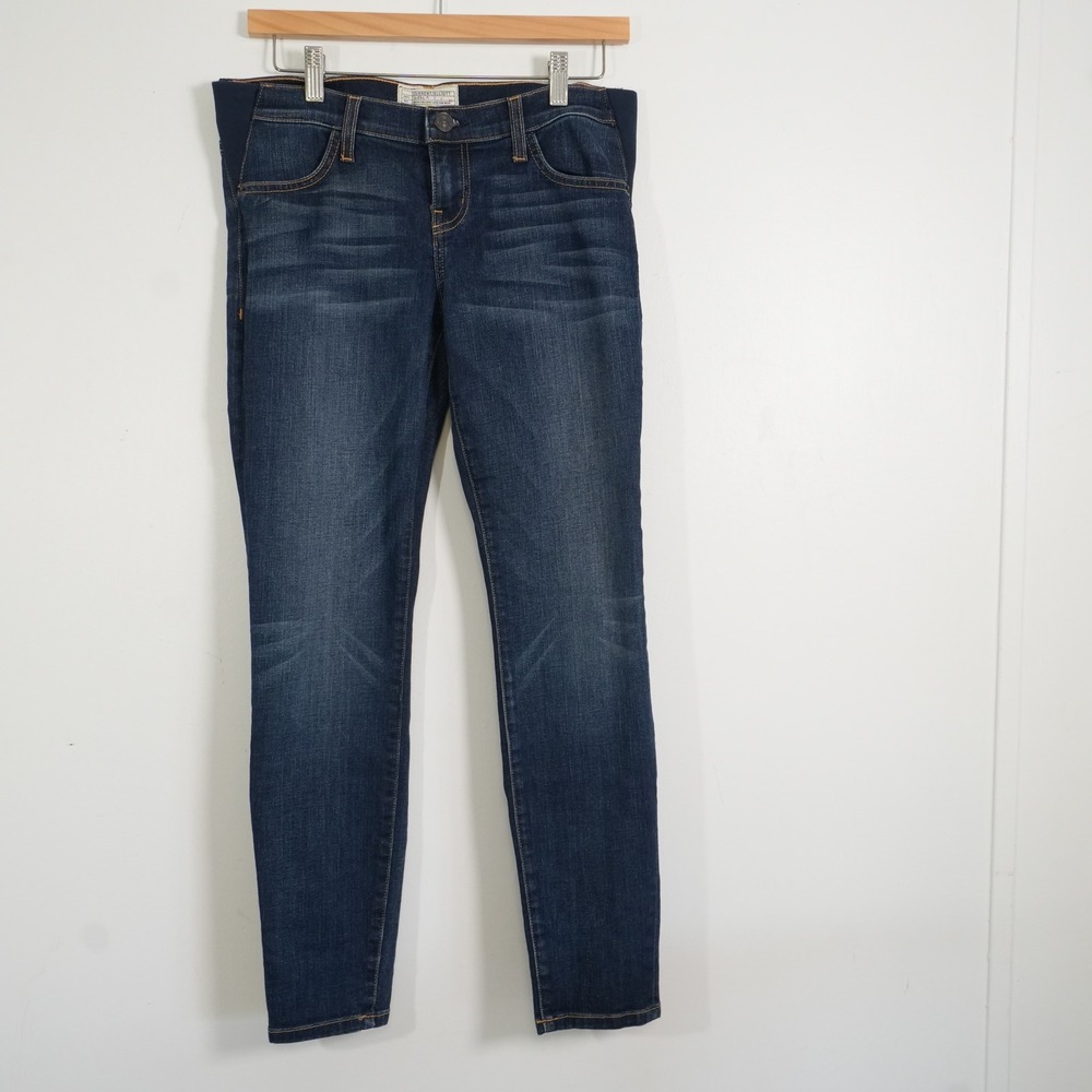 Hatch x Current Elliott The Maternity Stiletto Townie Denim Jeans Size 26